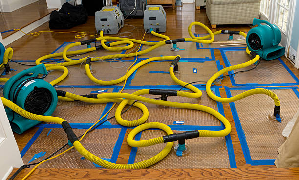 Professional Storm Water Damage Restoration technician working in Pontiac, MI